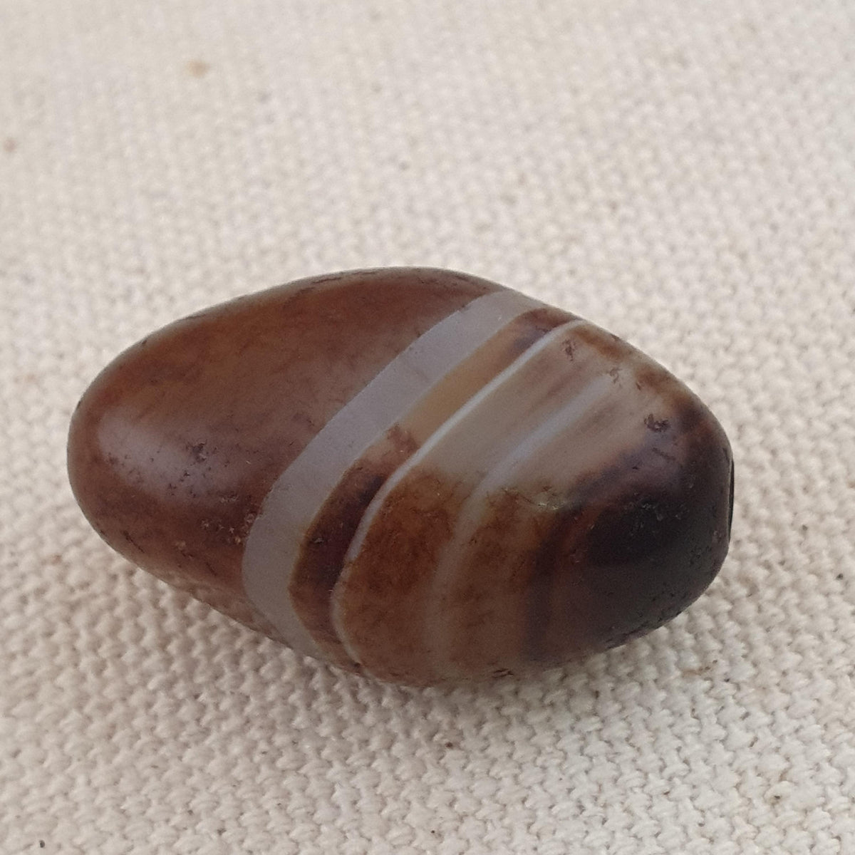 Amulette vintage en agate œil de Souleiman