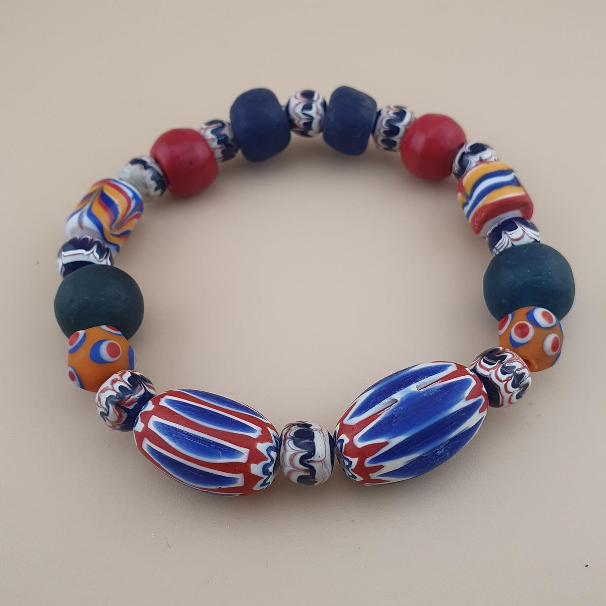 Armband aus Glasperlen im Vintage-Stil aus Venedig