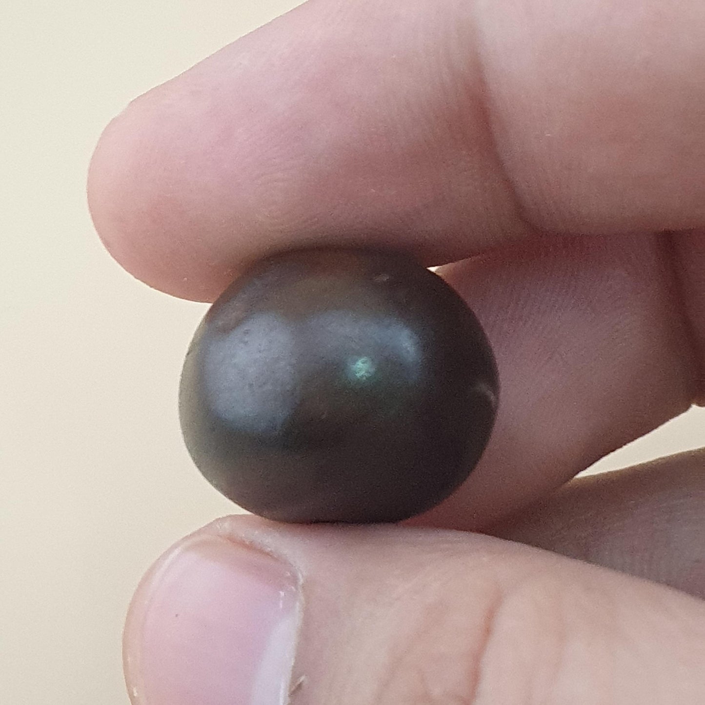 Antique Hematite Intaglio Carved Amulet Bead
