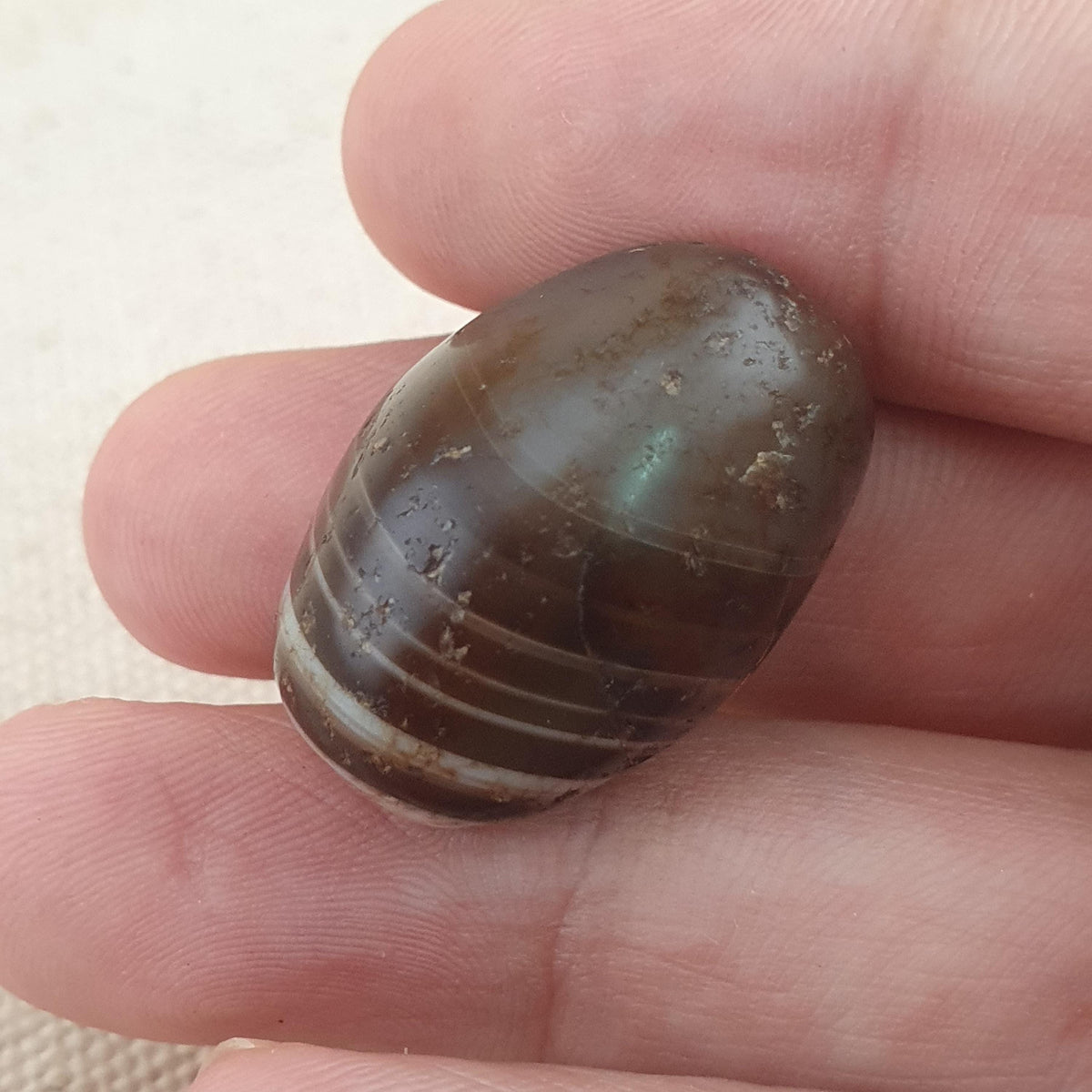 Vintage Natur Auge Suliemani Achat Perlen Amulett