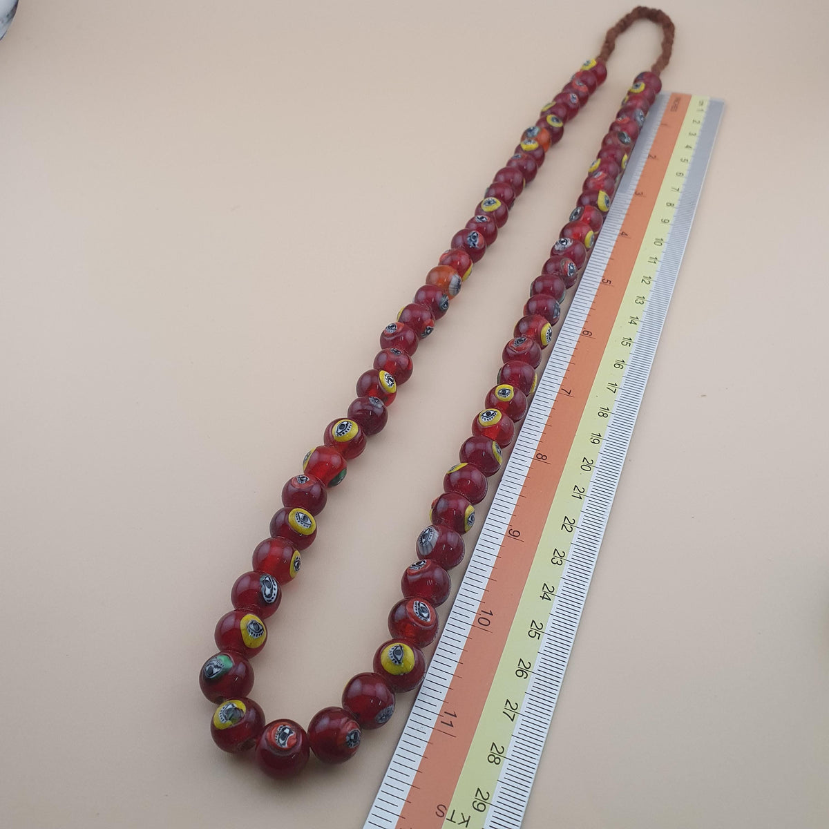 Fil de perles africaines anciennes : Fabrication de bijoux bohèmes (22 pouces)
