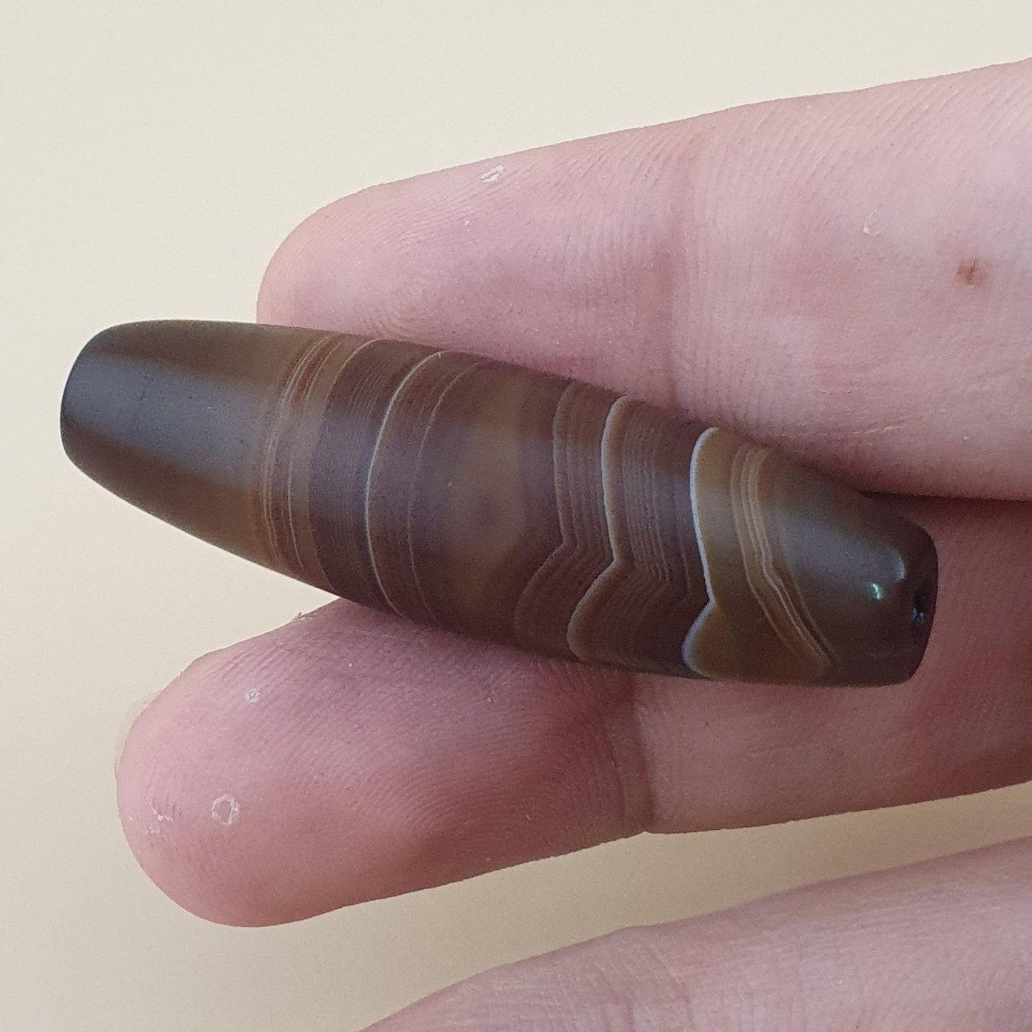 Vintage Yemeni Suliemani Natural Eyes Agate Bead Amulet