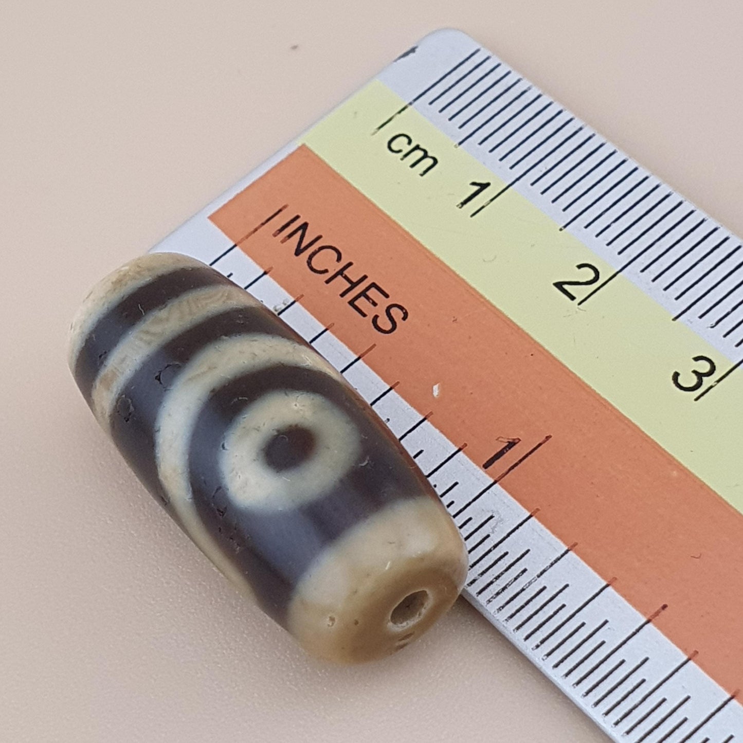 Vintage Himalayan Tibetan 2 Eyes Agate Dzi Bead Amulet