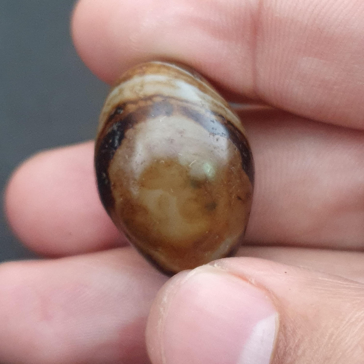 Perles d'agate œil de Souleimani vintage rares naturelles, amulette