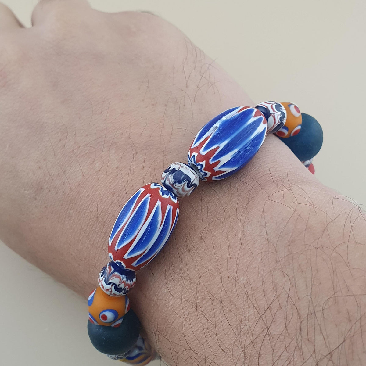 Armband aus Glasperlen im Vintage-Stil aus Venedig