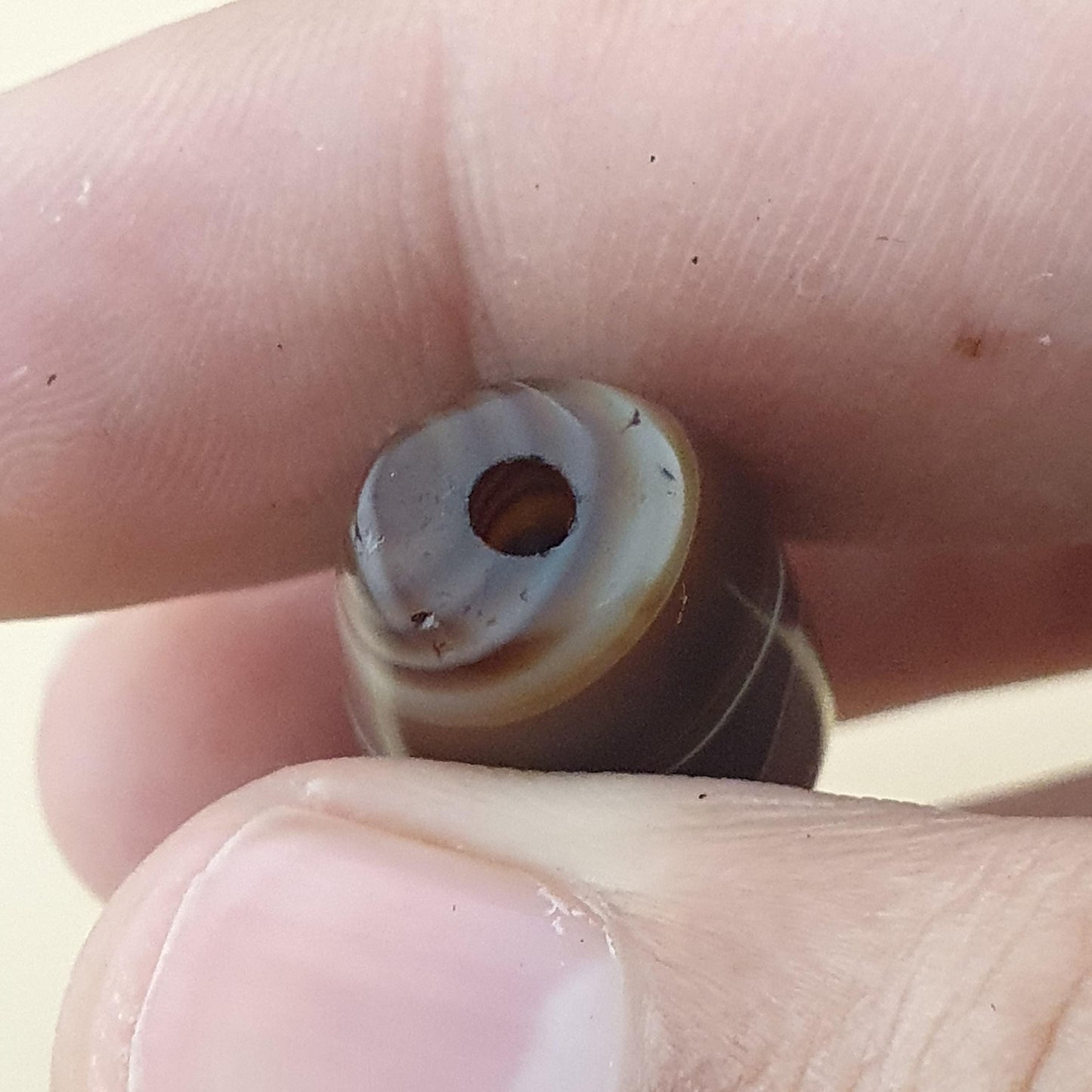 Vintage Suliemani Yemeni Natural Eye Agate Bead Amulet