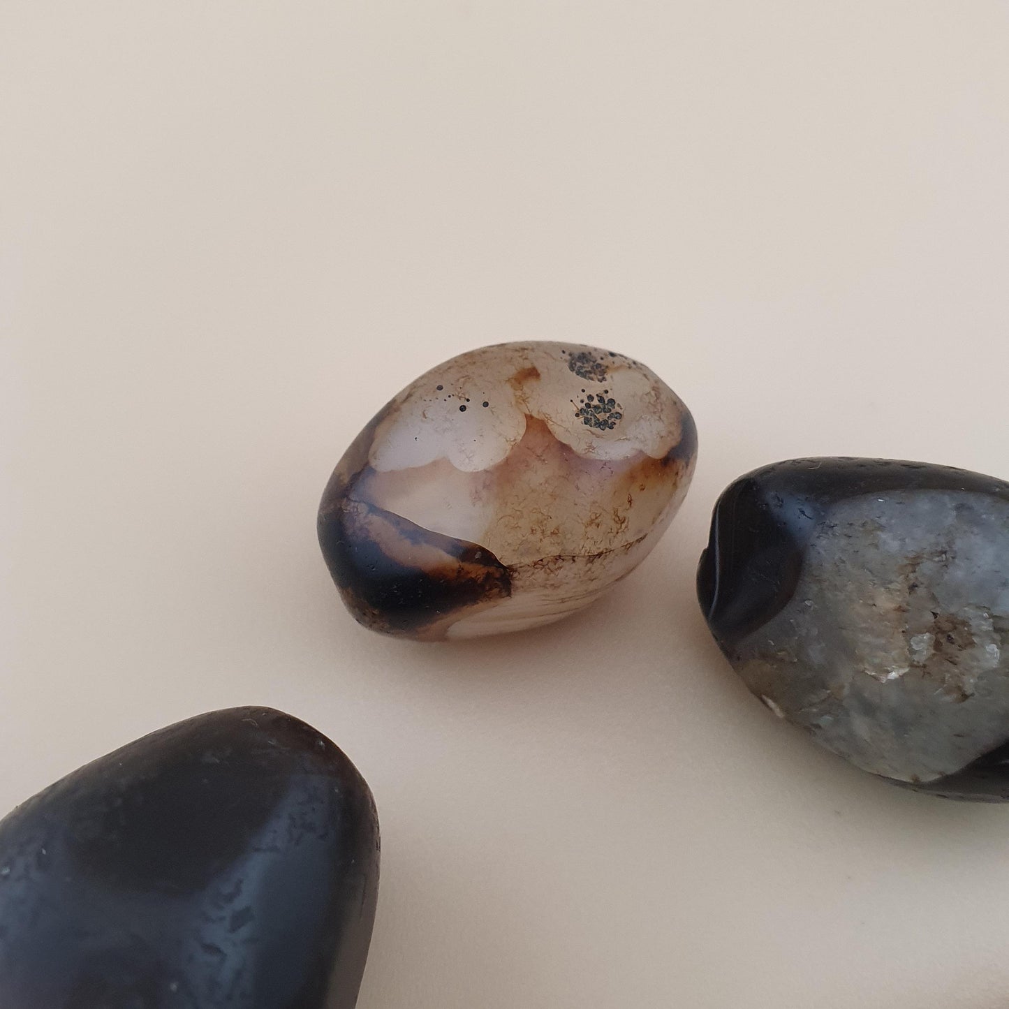 Vintage Suliemani Agate Natural Eyes Agate Bead Amulets