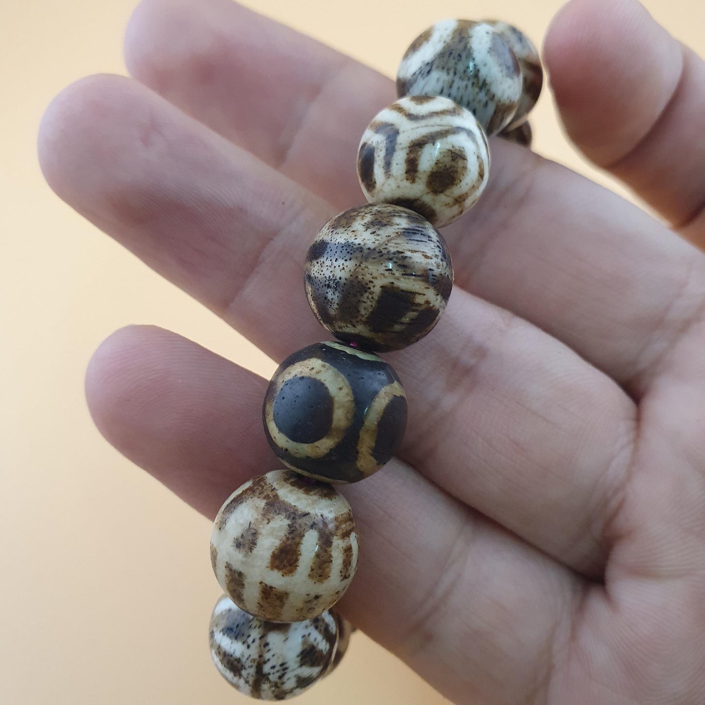 Antikes burmesisches Pumtek-Pyu-Perlenarmband