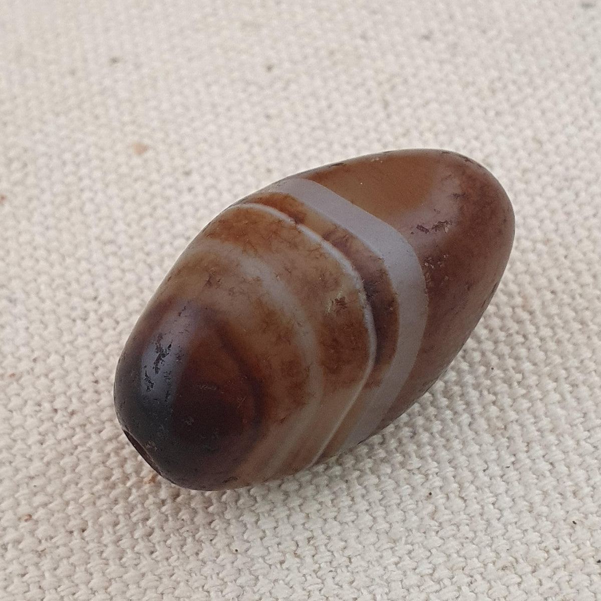 Amulette vintage en agate œil de Souleiman