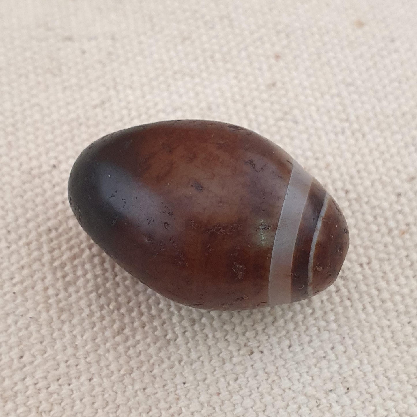 Vintage Suliemani Achat Anhänger: Augenstein Amulett Perle