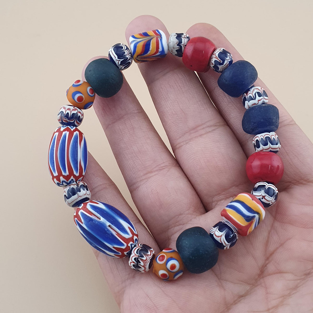 Armband aus Glasperlen im Vintage-Stil aus Venedig