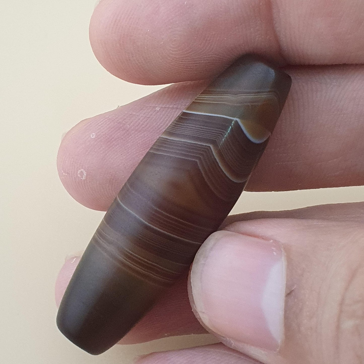 Vintage Yemeni Suliemani Natural Eyes Agate Bead Amulet