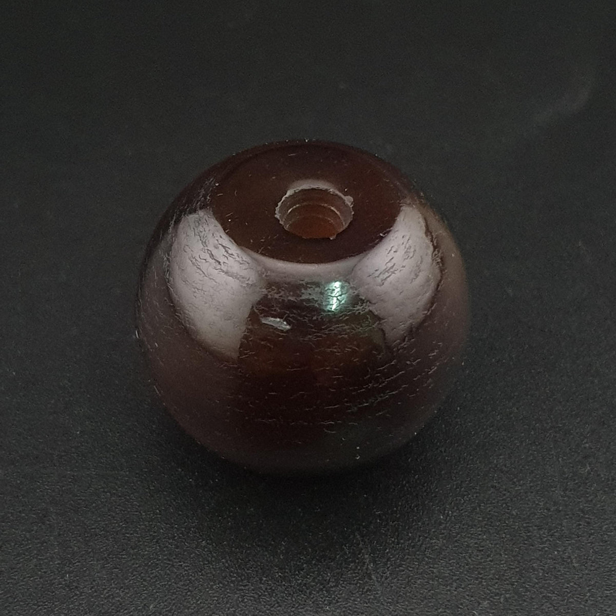 Perle d'agate naturelle vintage en forme de pneu Suliemani