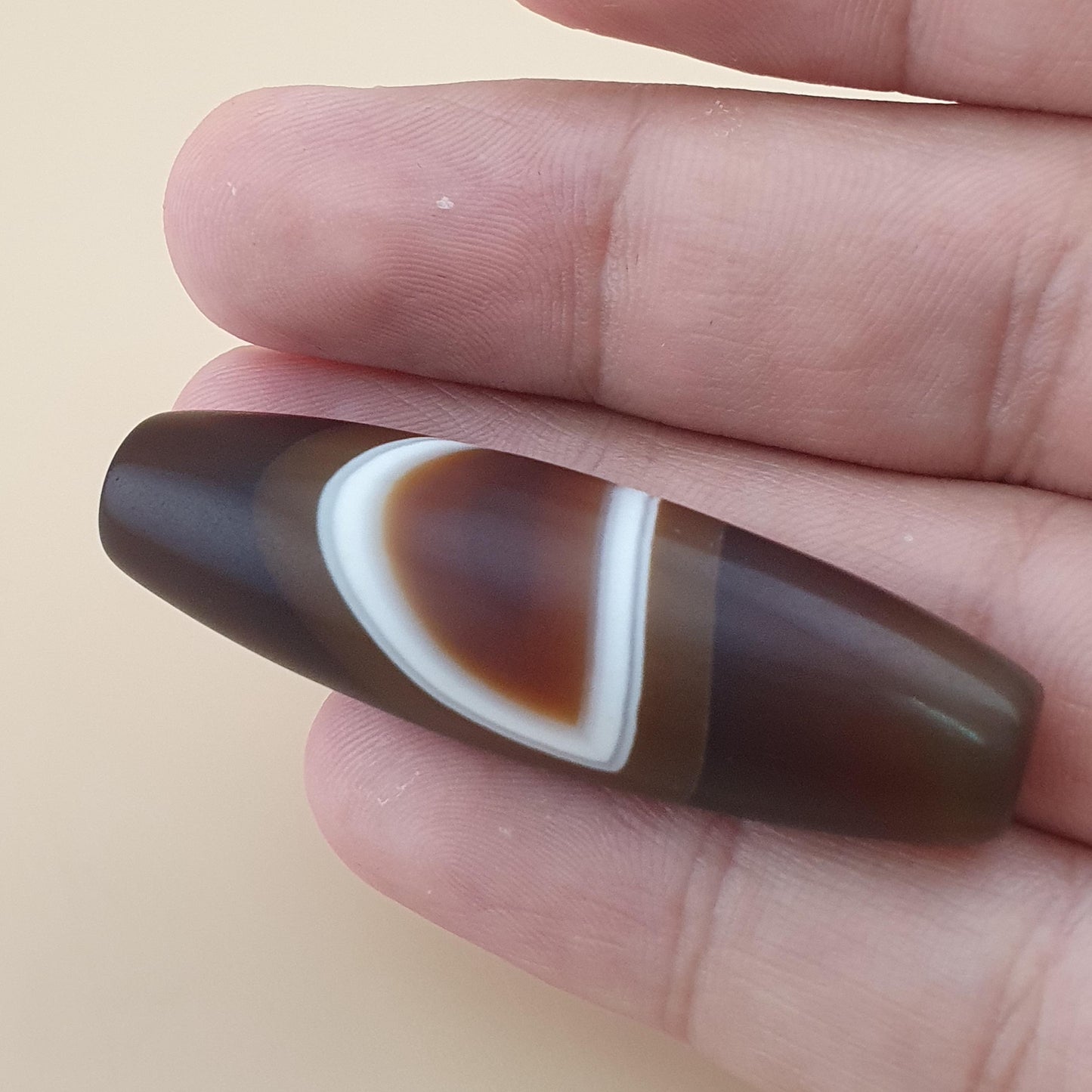 Vintage Natural Yemeni Suliemani Agate Bead Amulet