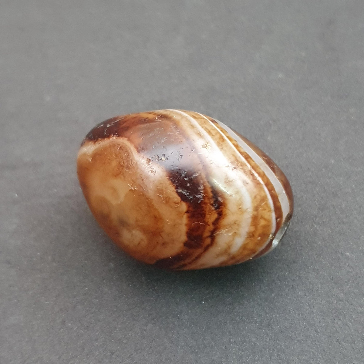 Perles d'agate œil de Souleimani vintage rares naturelles, amulette