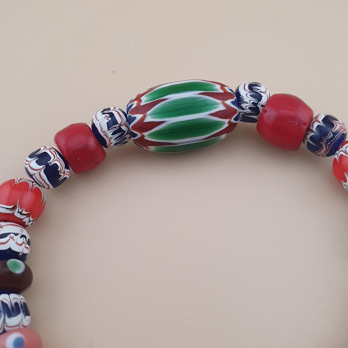 Armband im venezianischen Vintage-Stil mit Glasperlenmix