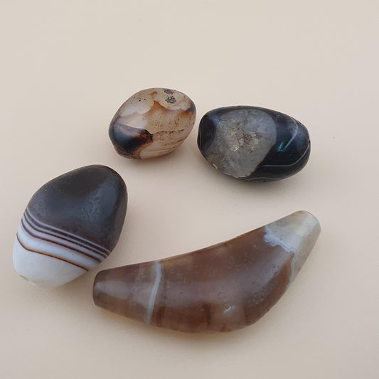 Vintage Suliemani Agate Natural Eyes Agate Bead Amulets